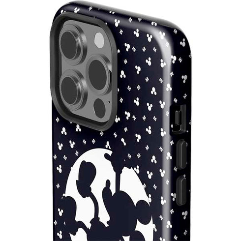 Disney Mickey Mouse Falling Silhouette iPhone 15 Pro Impact Case